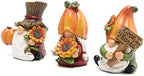 Thanksgiving Gnomes Decorations, Fall Pumpkin Elf Decor for Home 3pcs, alternate view 4