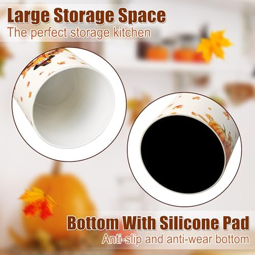 Thanksgiving Kitchen Decor, Thanksgiving Ceramic Utensil Holder, alternate view 4
