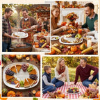 Thanksgiving Melamine Platter Gift in 13.9x10x0.4in in White, alternate view 4