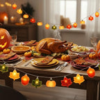 Thanksgiving String Lights,10FT 20LED Fall Decor Lights Battery Operated Waterproof Hang Autumn Fairy Light for, alternate