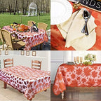 Thanksgiving Tablecloth 60 × 104 Inch for 8-10 Seats Maples Leaves Lace in 60 × 104 Inch, alternate view 5