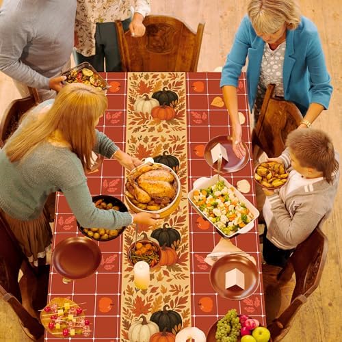 Thanksgiving Tablecloth - Thanksgiving Decorations, alternate view 2