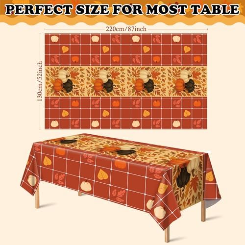 Thanksgiving Tablecloth - Thanksgiving Decorations, alternate view 3