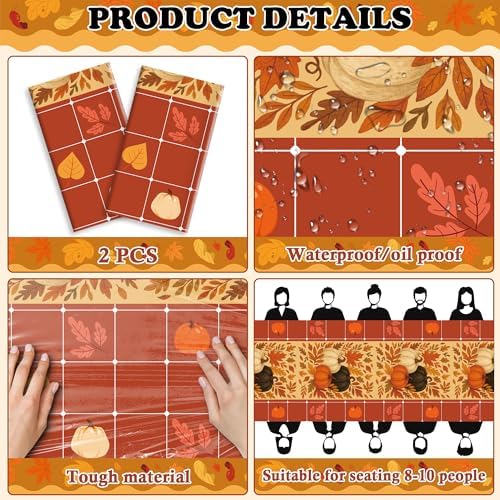 Thanksgiving Tablecloth - Thanksgiving Decorations, alternate view 4
