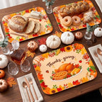 Thanksgiving Turkey Serving Platters Trays, 3 Pack, 13x10 Inch in Large in 3Pcs Thanks Giving, alternate view 2