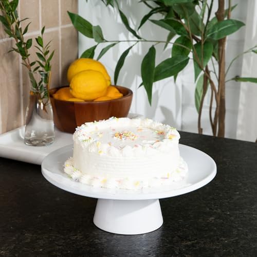The Cake Stand -10" Ceramic Pedestal Cake Stand with Gloss Finish - Modern Display for Cakes, Cupcakes, Cookies, alternate