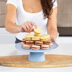 The Cake Stand -10" Ceramic Pedestal Cake Stand with Gloss Finish - Modern Display for Cakes, Cupcakes, Cookies, alternate
