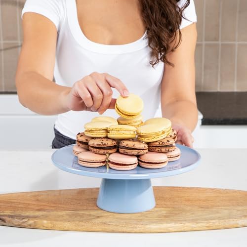 The Cake Stand -10" Ceramic Pedestal Cake Stand with Gloss Finish - Modern Display for Cakes, Cupcakes, Cookies, alternate
