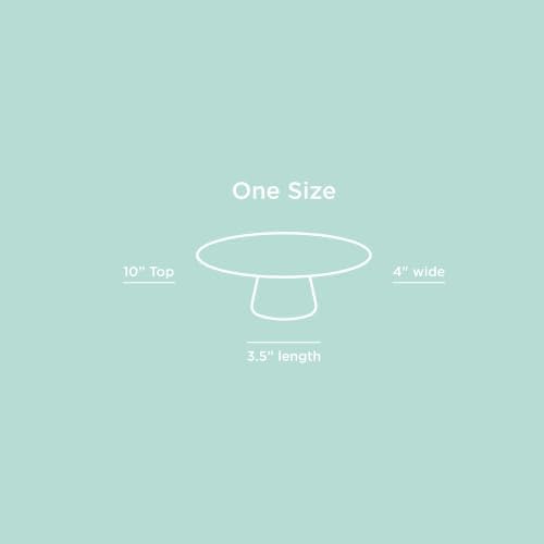 THE Cake Stand - 10 Inch Gloss Ceramic Pedestal Cake Stand, Modern Footed Dessert Stand for Cakes, Cupcakes, alternate view 7