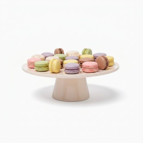 THE Cake Stand - 10 Inch Gloss Ceramic Pedestal Cake Stand, Modern Footed Dessert Stand for Cakes, Cupcakes, alternate view 2