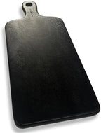The Fine Living Co. Black Long Charcuterie Boards, Paddle Board, 16x8x0.6" in 16x8 inches in 16x8"-Black