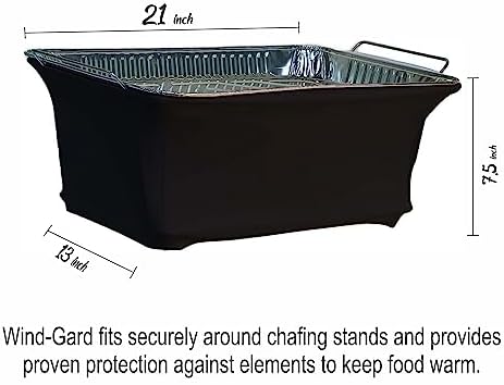 'The Original Patented' Chafing Dish Wind Guard - Chafer Wind Guard for Buffets Catering Display, Chafing Dish, alternate