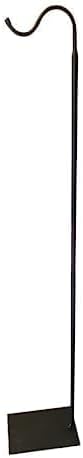 The Wind Chime CO 60" Adjustable Heavy Duty Shepherd's Hook Floor Stand Garden Hook for Outdoor, Hanging Plant
