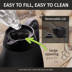 Thermal Coffee Carafe 68 oz by - Updated 2025 Model - Insulated Black Stainless Steel Coffee Urn & Drink, alternate view 4
