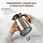 Thermal Coffee Carafe for Keeping Hot - 34OZ Insulated Small Coffee Pot, alternate view 6