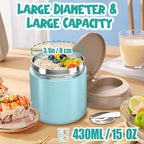 Thermo for Hot Food Kids - 15.2oz with Folding Spoon and Silicone handle, alternate view 2
