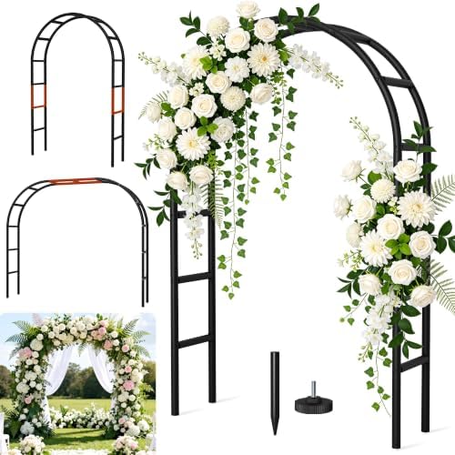 Thickened Rustproof Garden Arch Metal Trellis for Climbing Plants