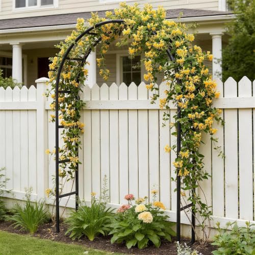 Thickened Rustproof Garden Arch Metal Trellis for Climbing Plants, alternate view 2