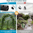 Thickened Rustproof Garden Arch Metal Trellis for Climbing Plants, alternate view 4
