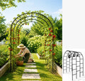 Thickened Tube 3-Layer, 88" H x 63" W x 44.5" D, Garden Arch Trellis Tunnel, Heavy Duty Metal Arbor for Climbing