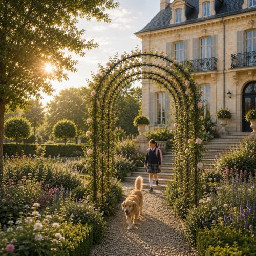 Thickened Tube 3-Layer, 88" H x 63" W x 44.5" D, Garden Arch Trellis Tunnel, Heavy Duty Metal Arbor for Climbing, alternate