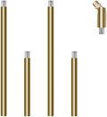Threaded Extension Poles, Lighting Fixture Downrods Stems & 1-pc Sloped Ceiling Adapter for Pendant Light