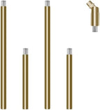 Threaded Extension Poles, Lighting Fixture Downrods Stems & 1-pc Sloped Ceiling Adapter for Pendant Light