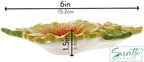 Three Section Snack Dish Sunflower Condiment Dish in 6 x 1 inches in Sunflower, alternate view 3