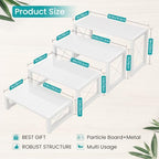 Tiered Display Stand, Wooden 4 Tier Display Risers, Nesting Cupcake Stand for Dessert, Food, Cupcake, alternate view 3