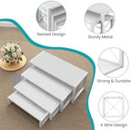 Tiered Display Stand, Wooden 4 Tier Display Risers, Nesting Cupcake Stand for Dessert, Food, Cupcake, alternate view 5