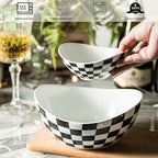 Tiered Serving Bowls, Chip and Dip Serving Set, Halloween Hosting in 2-Tier Set (Large, Medium) in Black and, alternate view