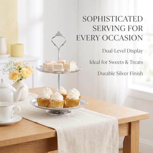 Tiered Tray Hardware Kit,5 Sets Cake Tier Stacking Kit for DIY Food Stand in Glod, Silver, alternate view 7