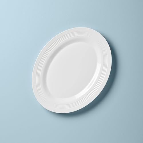 Tin Can Alley 16-Inch Oval Platter, White -, 3.50 LB in White, alternate view 3