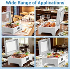 Touch Screen Electric Chafing Dish 9L-Buffet Food Warmer with Glass Lid, alternate view 3