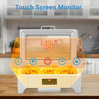 Touch Screen Electric Chafing Dish 9L-Buffet Food Warmer with Glass Lid, alternate view 5