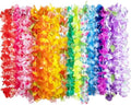 Toy 60 Counts Hawaiian Leis Bulk, Tropical Flower Lei Hawaiian Lei Beach Hawaii Luau Party Favor Decoration