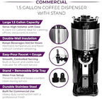 TQS CAFE Commercial Coffee Dispenser with Stand, 1.5 Gallon (6L), alternate view 3