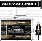 Trade Show Backdrop 7.5x13 FT - Double Sided Tension Fabric Display Stand for Exhibition Booth, Business Event &, alternate