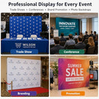 Trade Show Backdrop 7.5x13 FT - Double Sided Tension Fabric Display Stand for Exhibition Booth, Business Event &, alternate