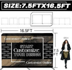 Trade Show Backdrop 7.5x16.5 FT - Double Sided Tension Fabric Display Stand with Aluminum Frame for Exhibition, alternate