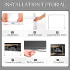 Trade Show Backdrop 7.5x16.5 FT - Double Sided Tension Fabric Display Stand with Aluminum Frame for Exhibition, alternate