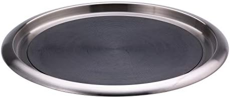 Tray, Built in Non-Slip Rubber Inserts, 14", Stainless Steel