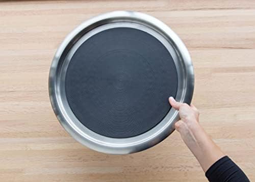 Tray, Built in Non-Slip Rubber Inserts, 14", Stainless Steel, alternate view 2