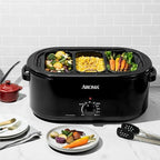 Triple Buffet Server Accessory for Aroma 18-Qt., 20-Qt., and 22-Qt. Roaster Ovens, alternate view 2