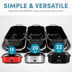 Triple Buffet Server Accessory for Aroma 18-Qt., 20-Qt., and 22-Qt. Roaster Ovens, alternate view 4