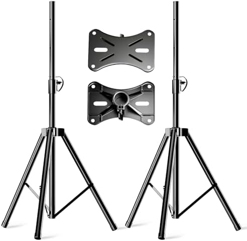 Tripod Speaker Stands Pair,35''to 69'' PA DJ Tripod Stand