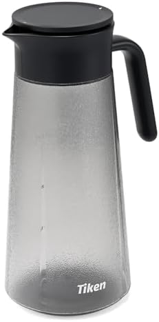 Tritan Leakproof Pitcher with Lid - 2L/68OZ Shatterproof Water Jug for Iced Tea, Soda & Hot Drinks, Fridge