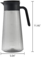 Tritan Leakproof Pitcher with Lid - 2L/68OZ Shatterproof Water Jug for Iced Tea, Soda & Hot Drinks, Fridge, alternate view 2