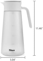 Tritan Leakproof Pitcher with Lid - 2L/68OZ Shatterproof Water Jug for Iced Tea, Soda & Hot Drinks, Fridge, alternate view 2