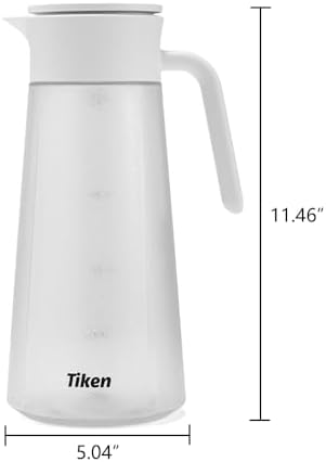 Tritan Leakproof Pitcher with Lid - 2L/68OZ Shatterproof Water Jug for Iced Tea, Soda & Hot Drinks, Fridge, alternate view 2